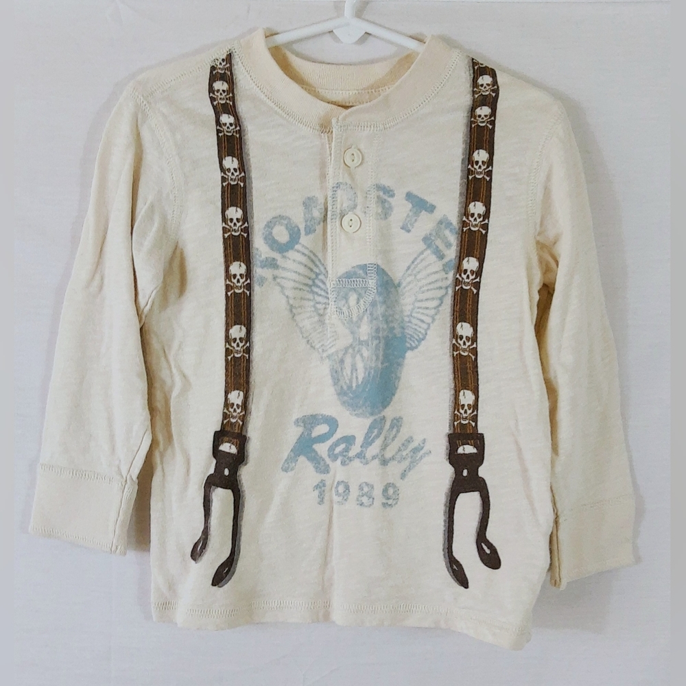Baby Gap Boy's Henley Suspender Top Size 3 Years